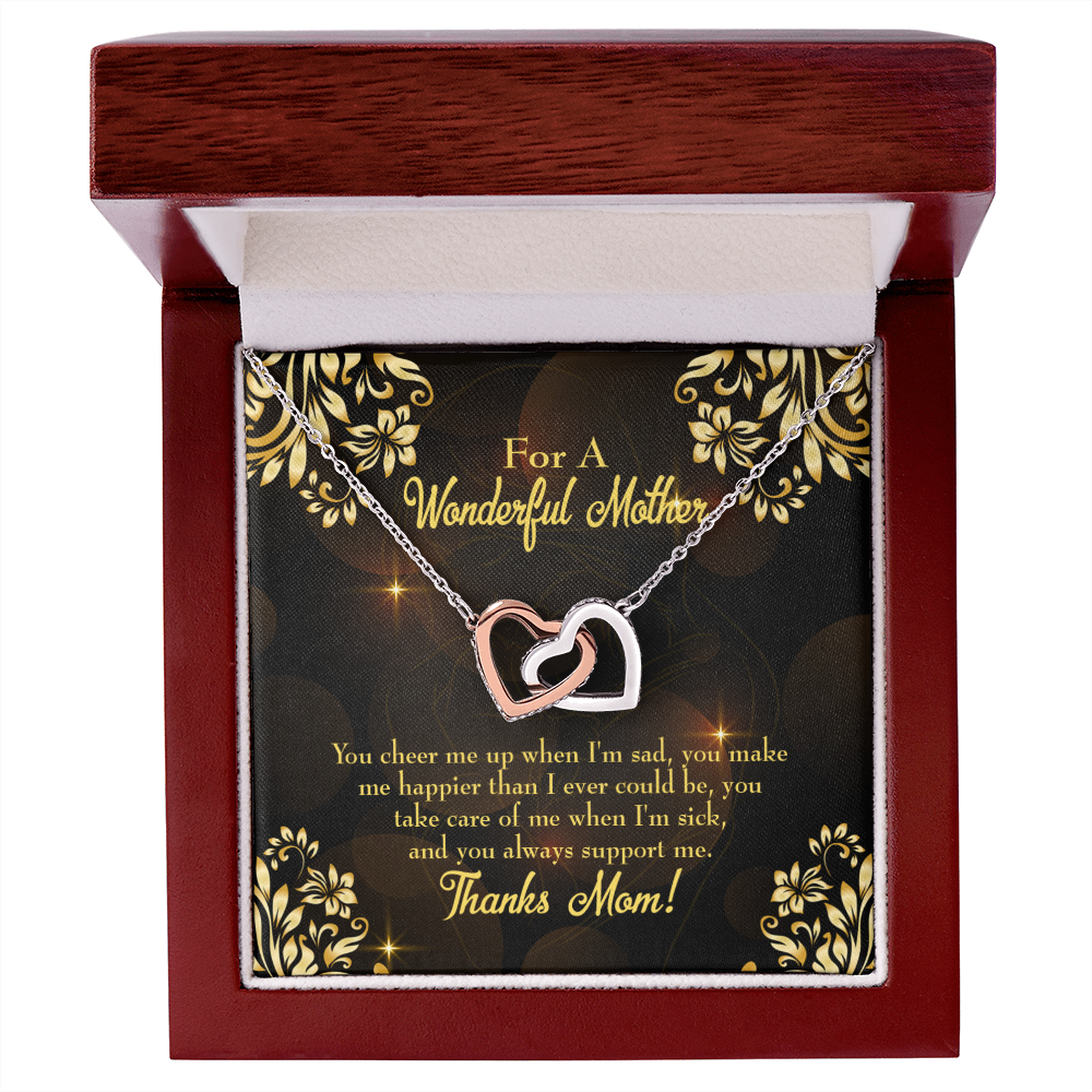 To Mom You Cheer Me Inseparable Necklace-Express Your Love Gifts