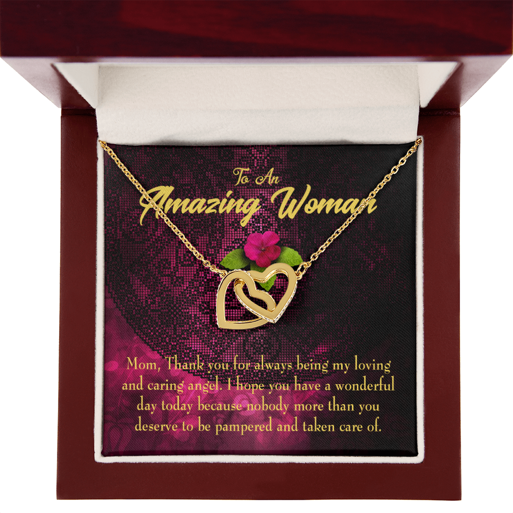 To Mom You Deserved to be Pampered Inseparable Necklace-Express Your Love Gifts