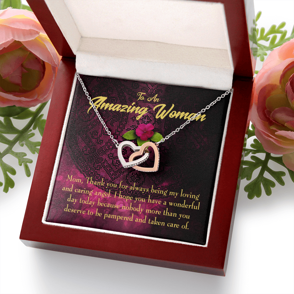 To Mom You Deserved to be Pampered Inseparable Necklace-Express Your Love Gifts