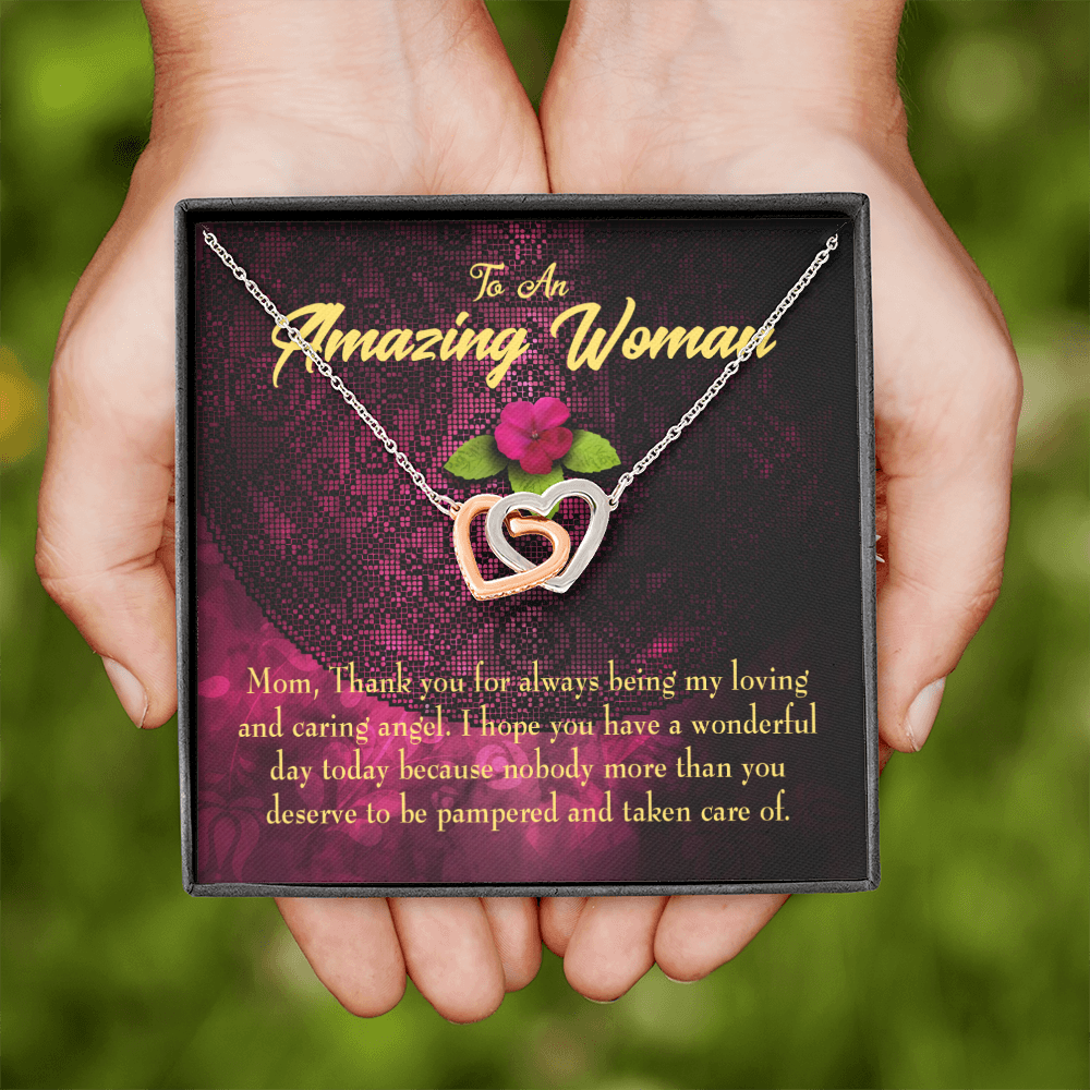 To Mom You Deserved to be Pampered Inseparable Necklace-Express Your Love Gifts