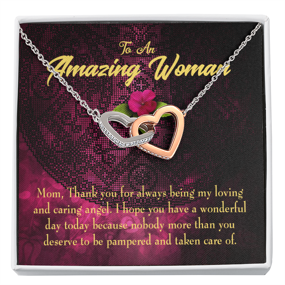 To Mom You Deserved to be Pampered Inseparable Necklace-Express Your Love Gifts