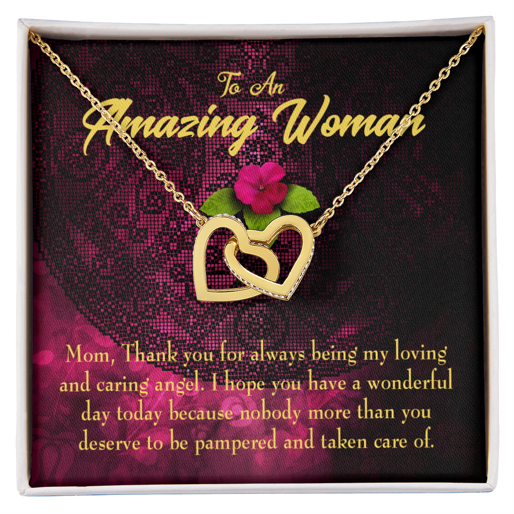 To Mom You Deserved to be Pampered Inseparable Necklace-Express Your Love Gifts