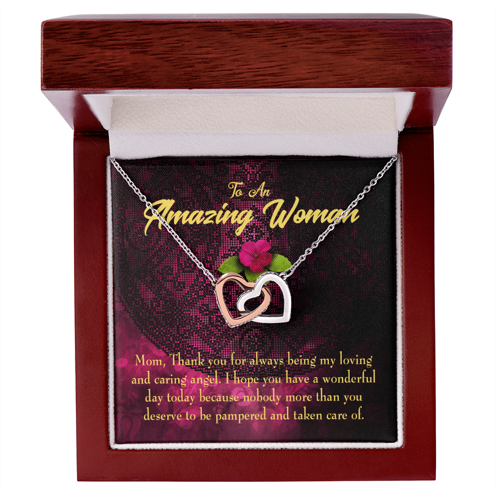 To Mom You Deserved to be Pampered Inseparable Necklace-Express Your Love Gifts