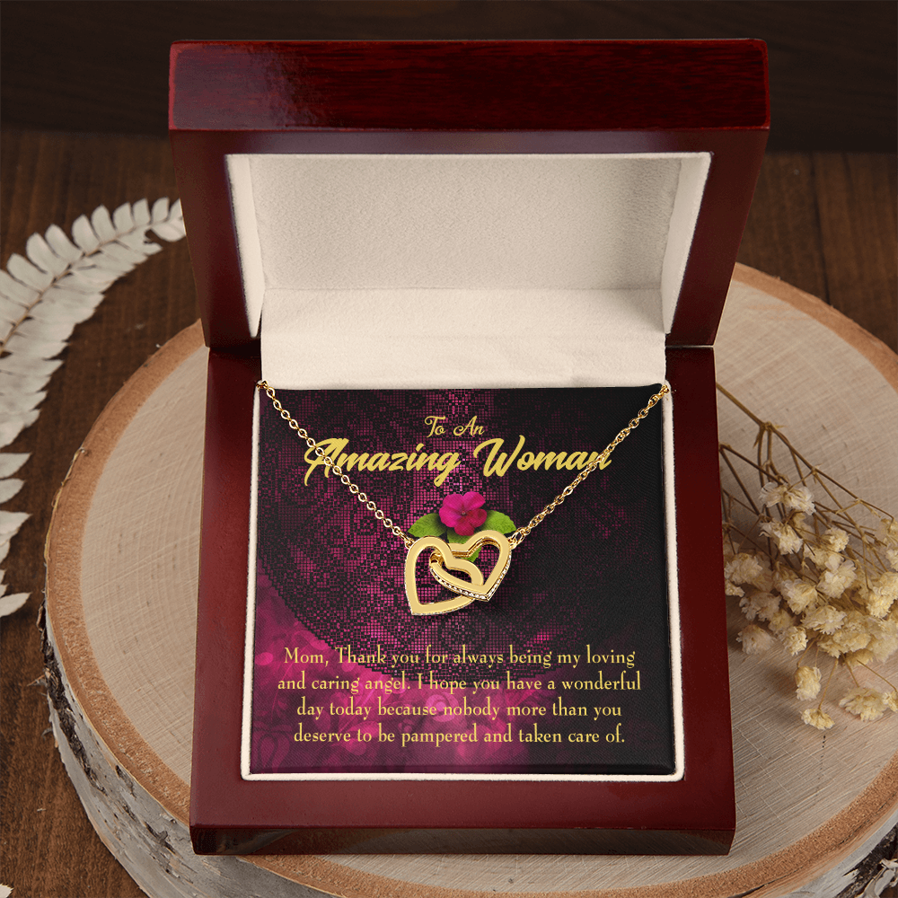 To Mom You Deserved to be Pampered Inseparable Necklace-Express Your Love Gifts