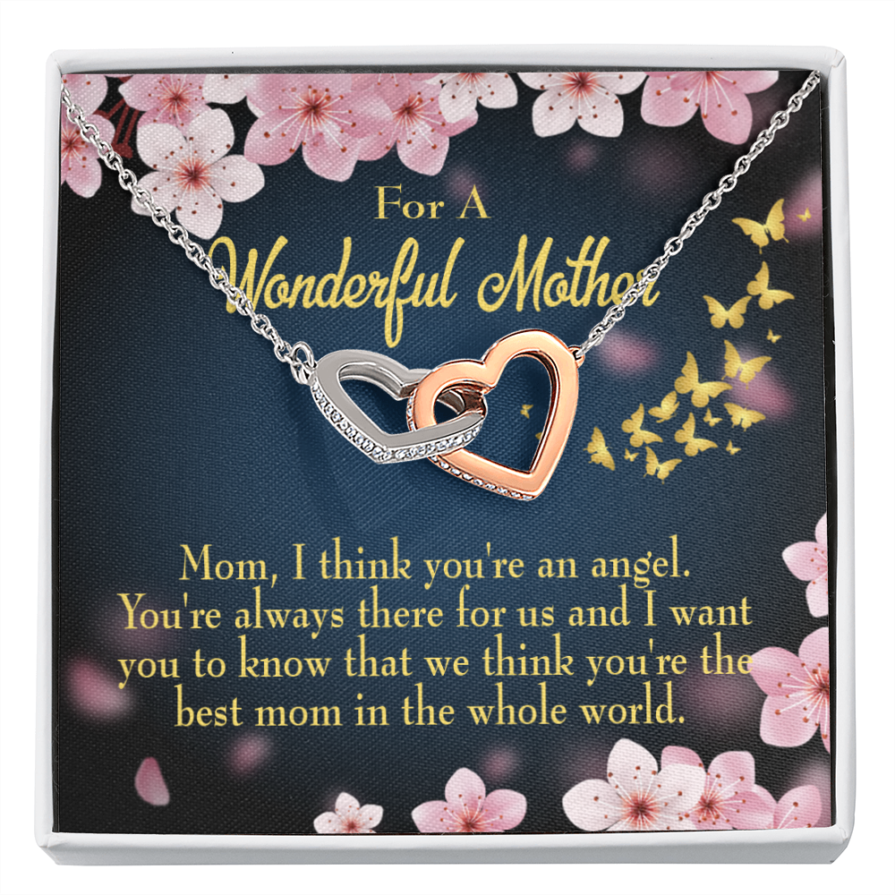 To Mom You're an Angel Inseparable Necklace-Express Your Love Gifts