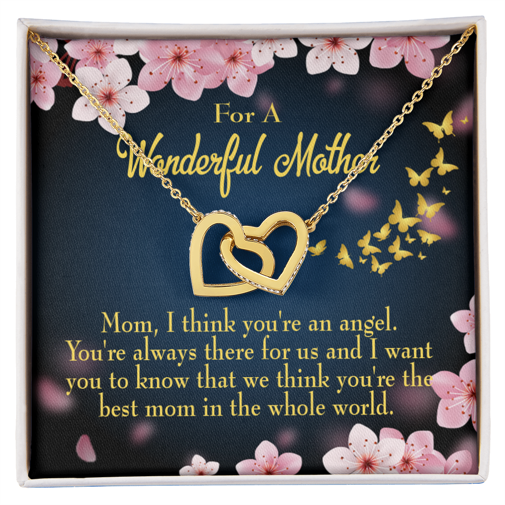 To Mom You're an Angel Inseparable Necklace-Express Your Love Gifts