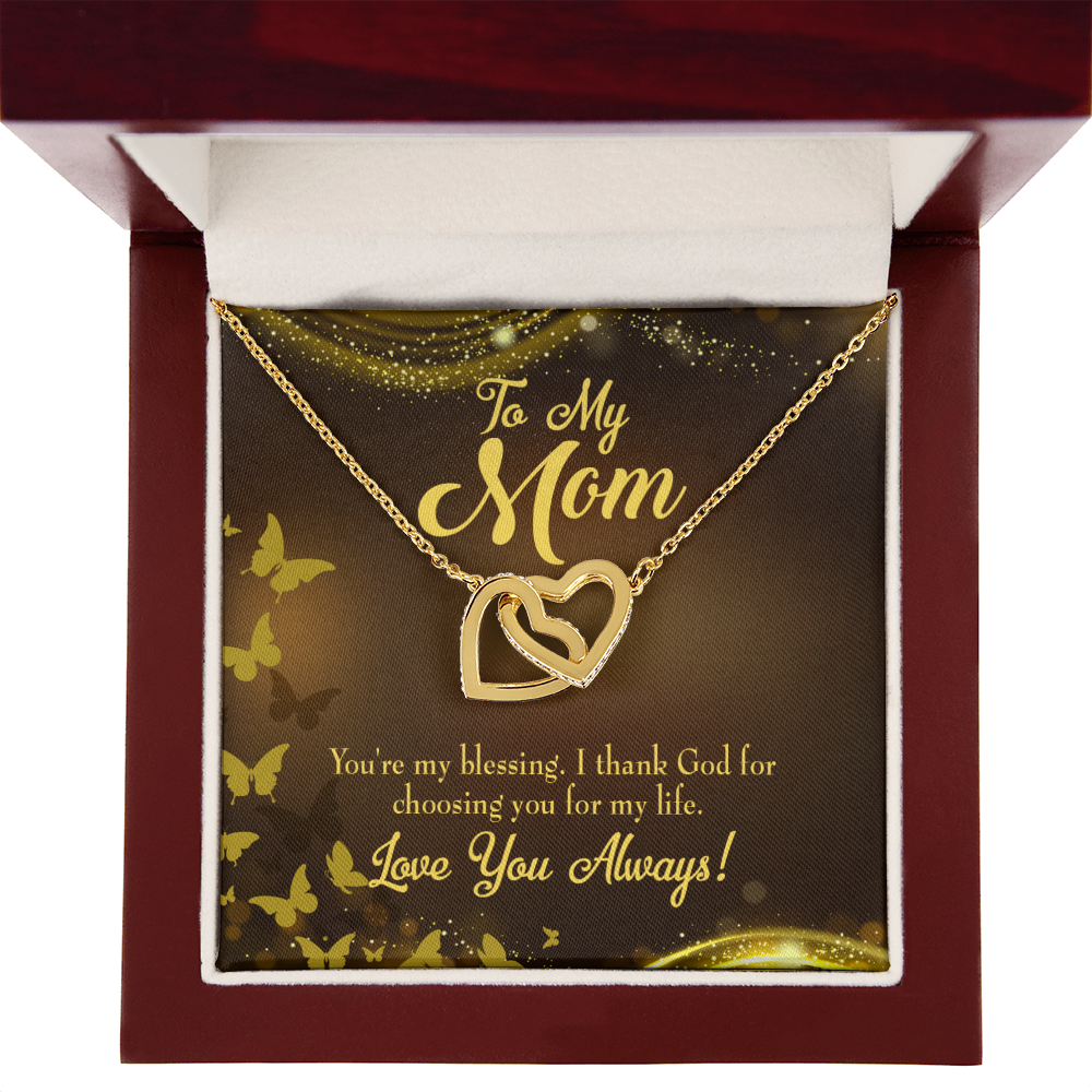 To Mom You're my Blessing Inseparable Necklace-Express Your Love Gifts