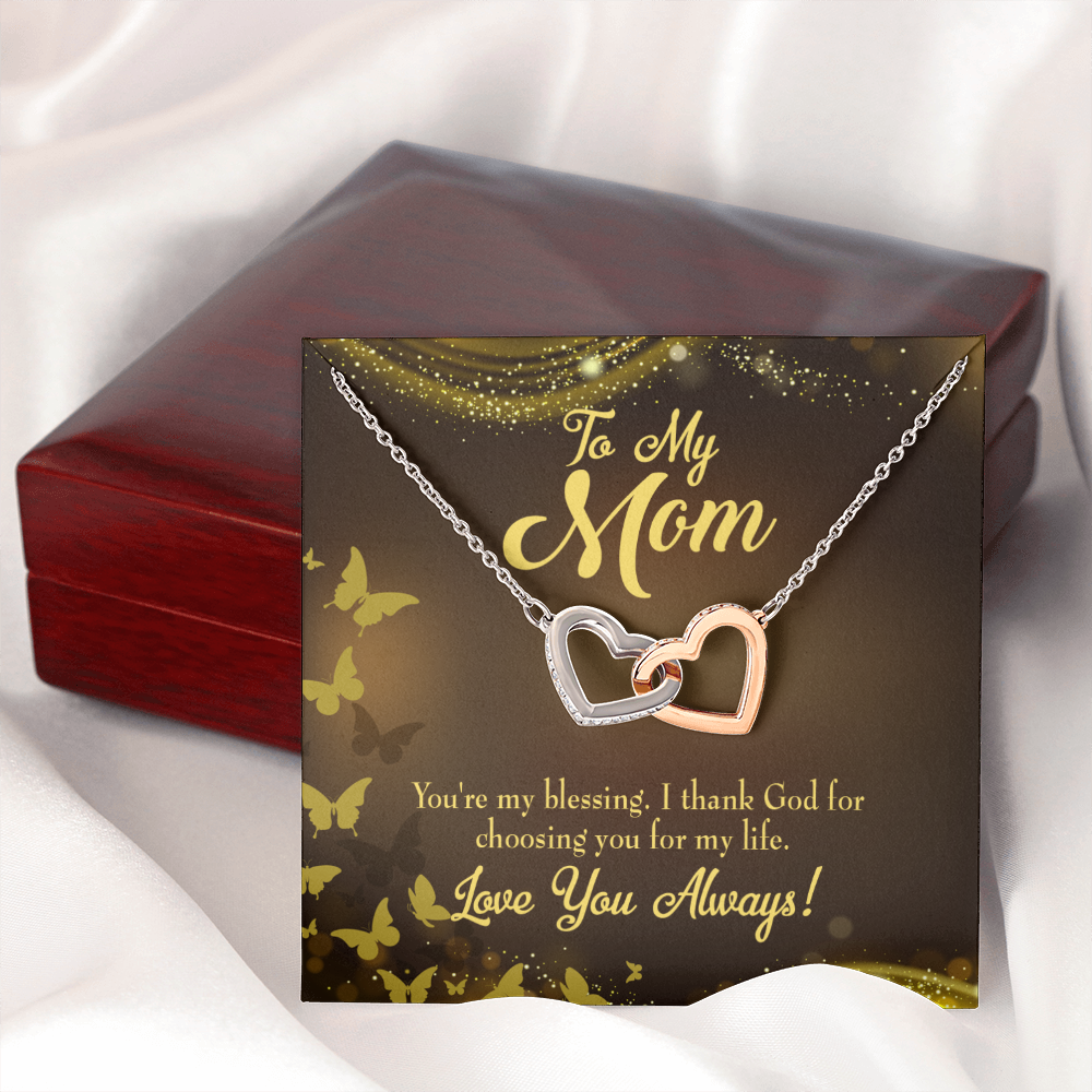 To Mom You're my Blessing Inseparable Necklace-Express Your Love Gifts