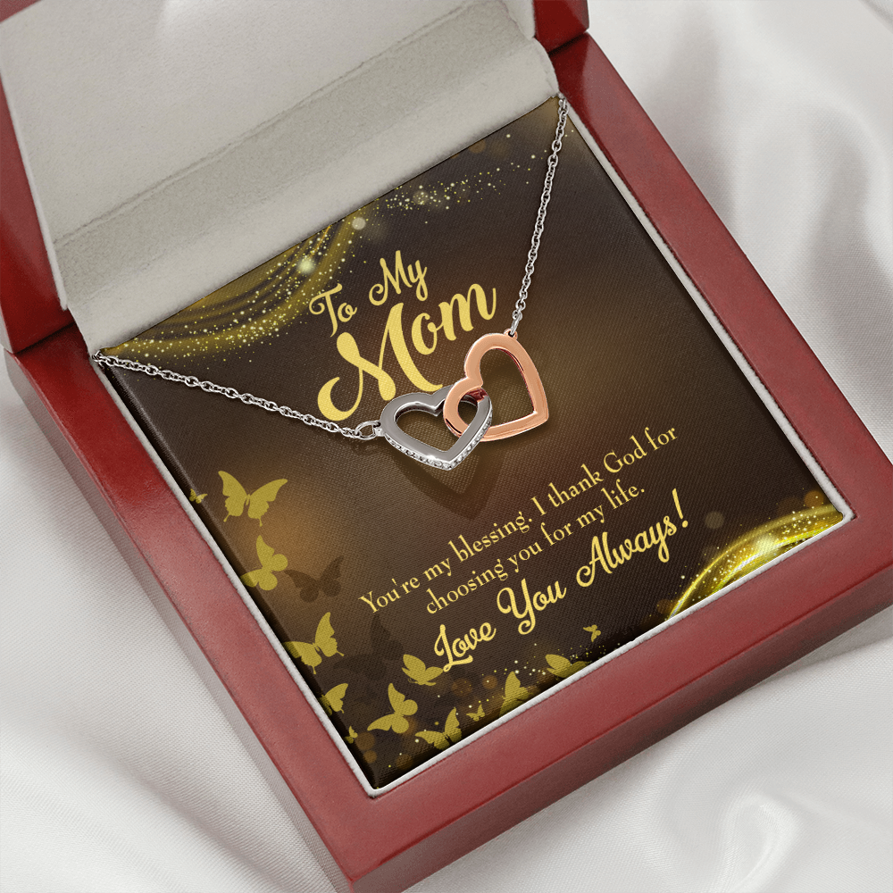 To Mom You're my Blessing Inseparable Necklace-Express Your Love Gifts