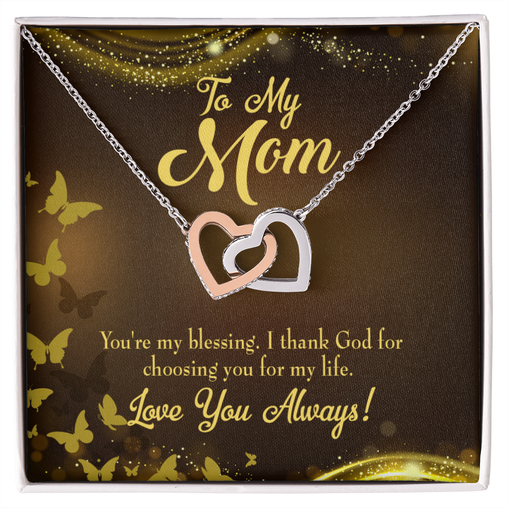 To Mom You're my Blessing Inseparable Necklace-Express Your Love Gifts