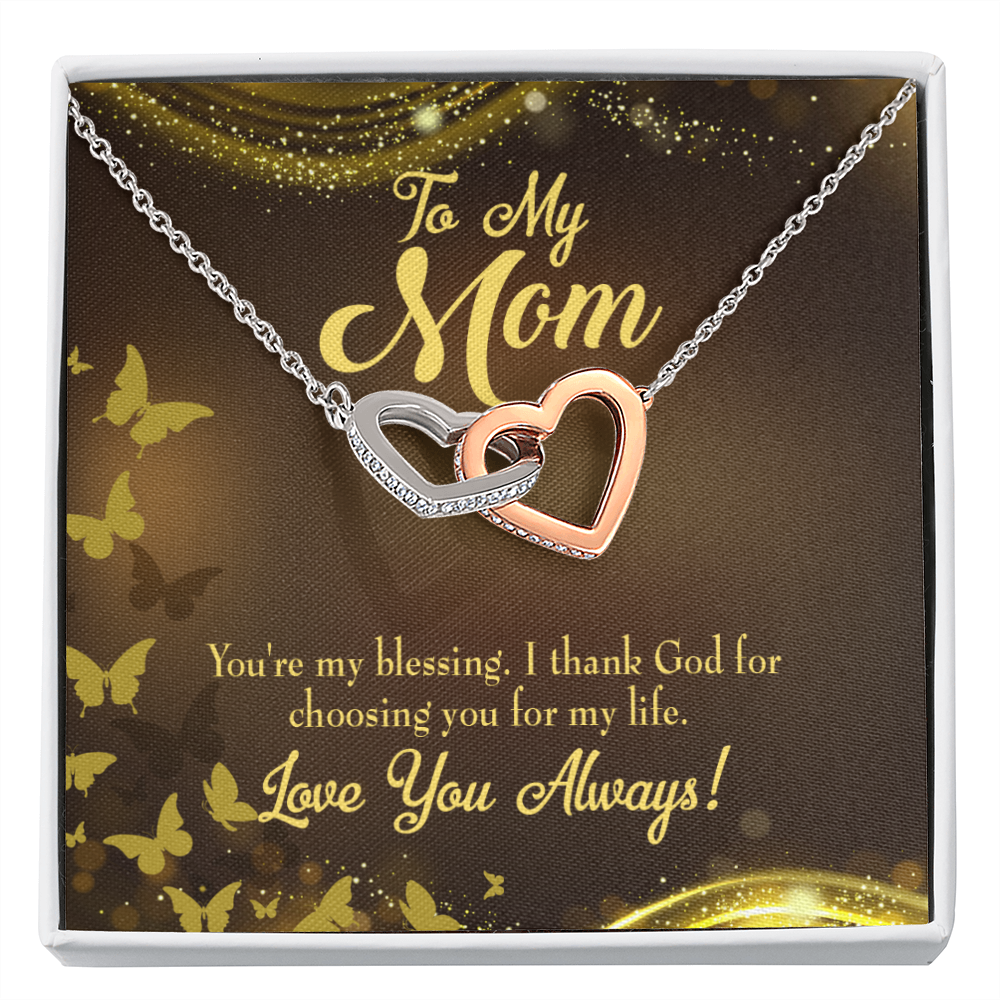 To Mom You're my Blessing Inseparable Necklace-Express Your Love Gifts