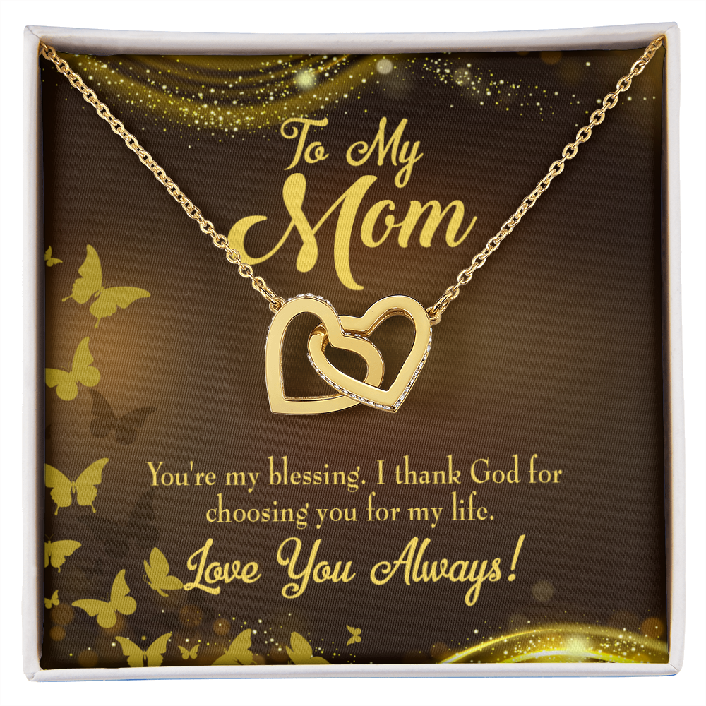 To Mom You're my Blessing Inseparable Necklace-Express Your Love Gifts