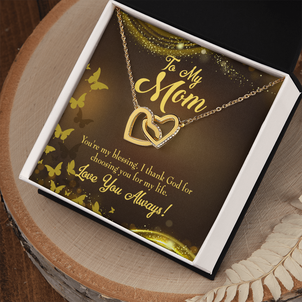 To Mom You're my Blessing Inseparable Necklace-Express Your Love Gifts