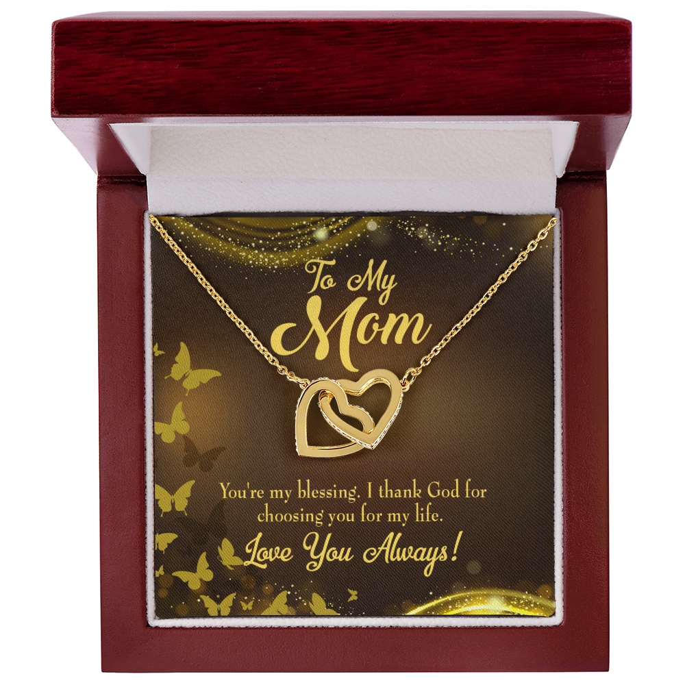 To Mom You're my Blessing Inseparable Necklace-Express Your Love Gifts