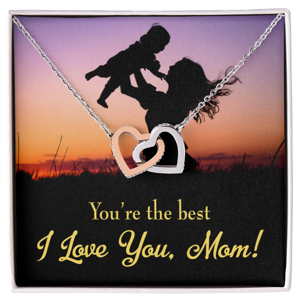 To Mom You're the Best Inseparable Necklace-Express Your Love Gifts