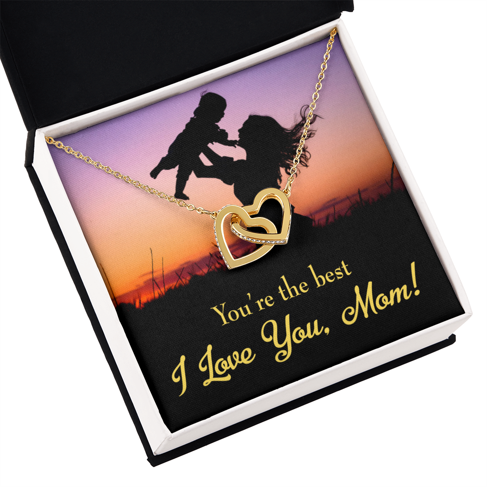 To Mom You're the Best Inseparable Necklace-Express Your Love Gifts