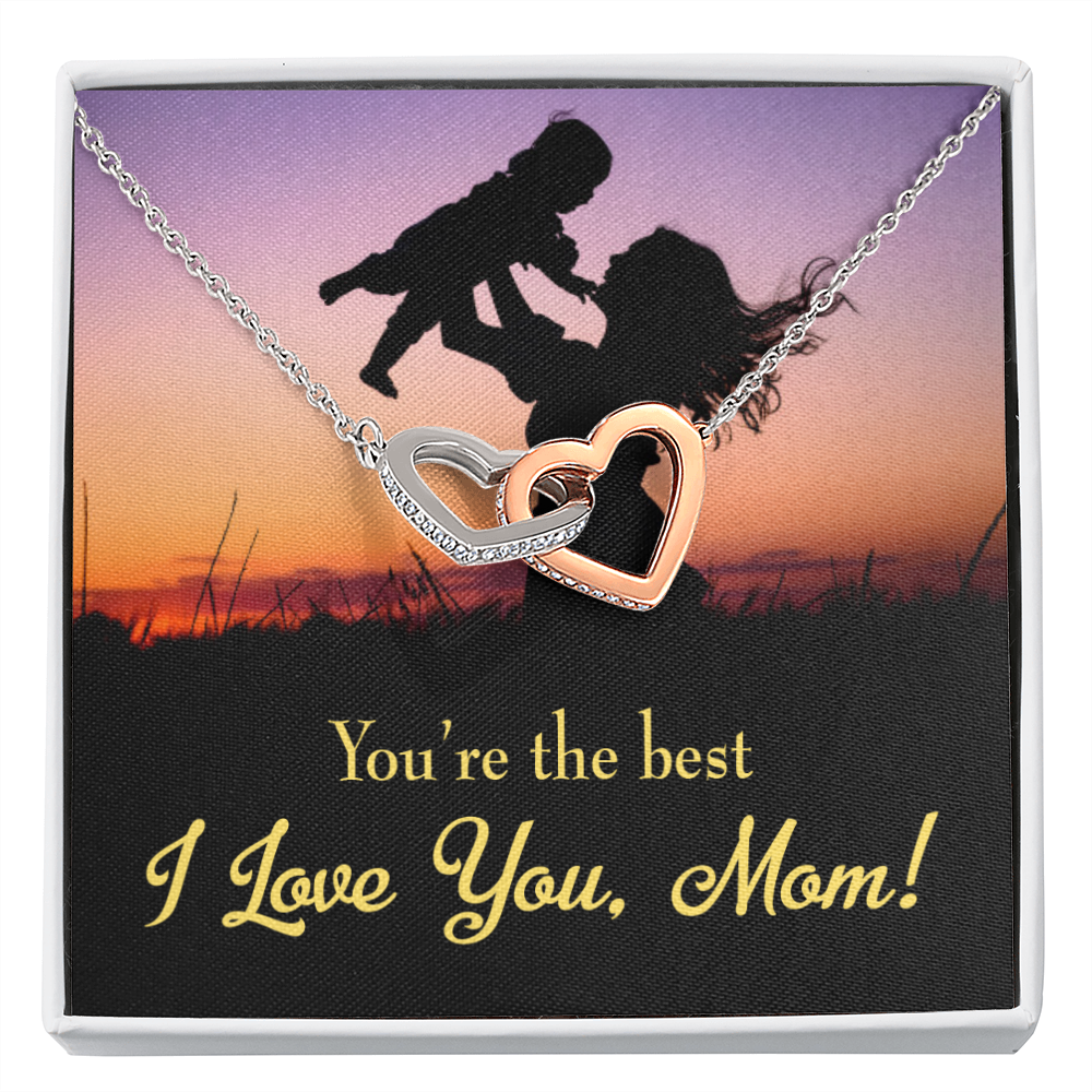 To Mom You're the Best Inseparable Necklace-Express Your Love Gifts