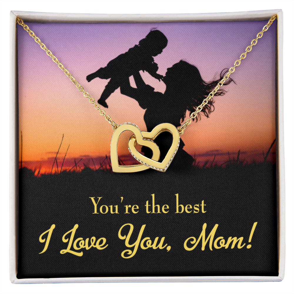 To Mom You're the Best Inseparable Necklace-Express Your Love Gifts
