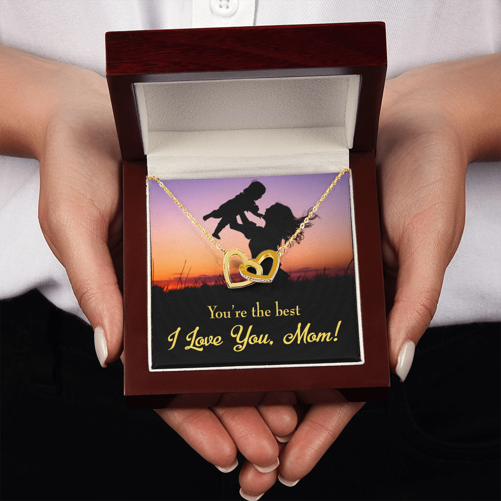 To Mom You're the Best Inseparable Necklace-Express Your Love Gifts