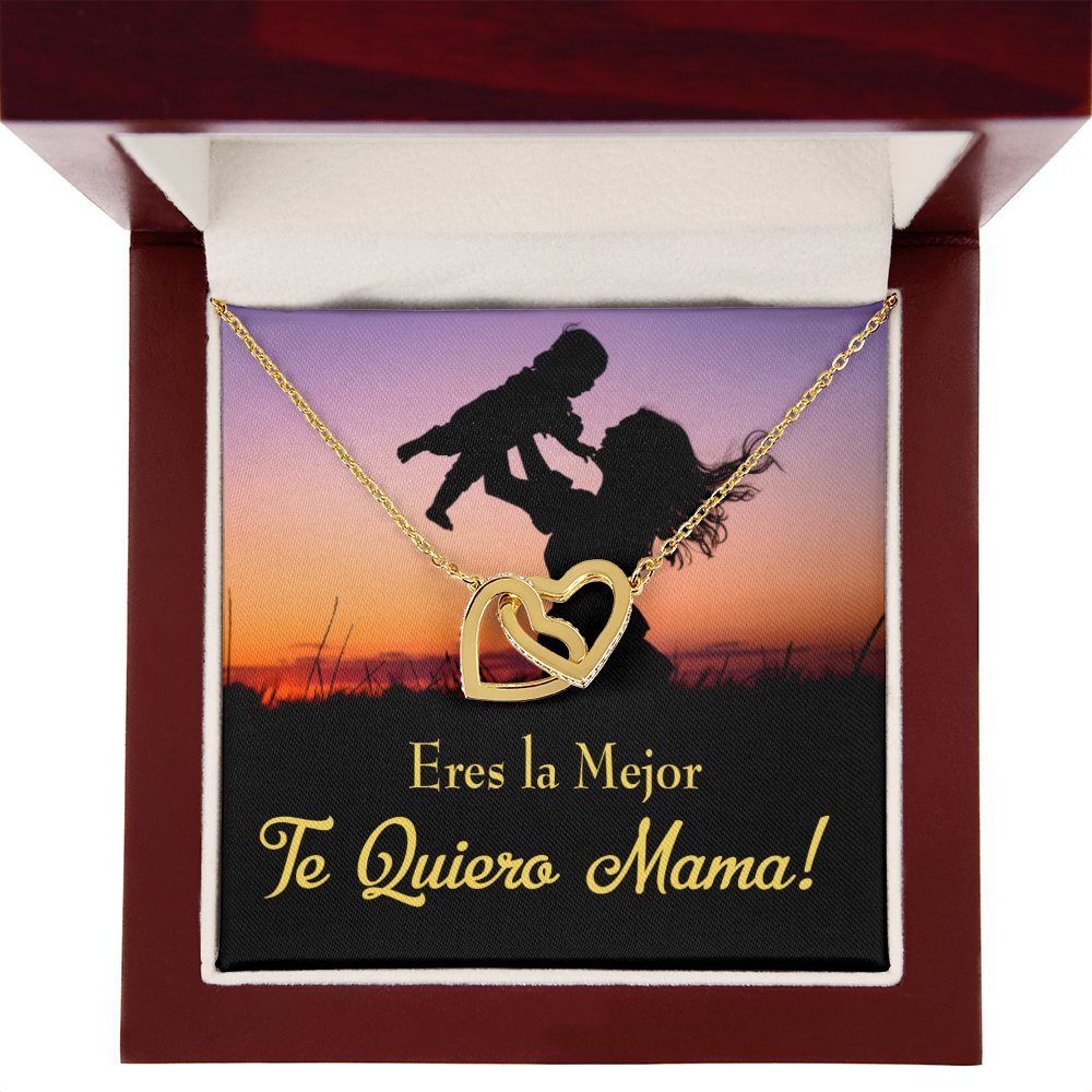 To Mom You're the Best Spanish Inseparable Necklace-Express Your Love Gifts