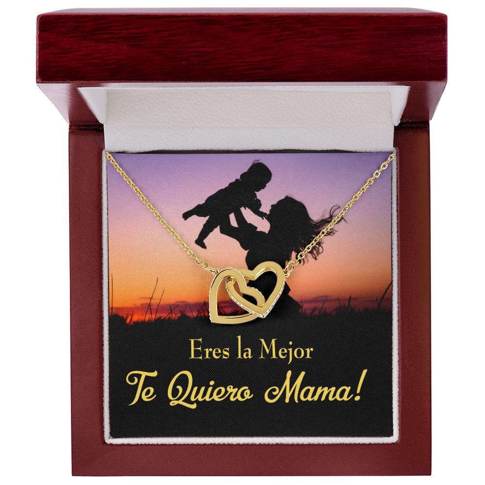 To Mom You're the Best Spanish Inseparable Necklace-Express Your Love Gifts