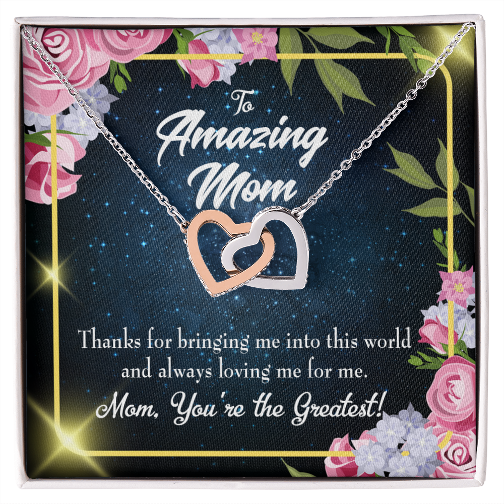 To Mom You're the Greatest Inseparable Necklace-Express Your Love Gifts