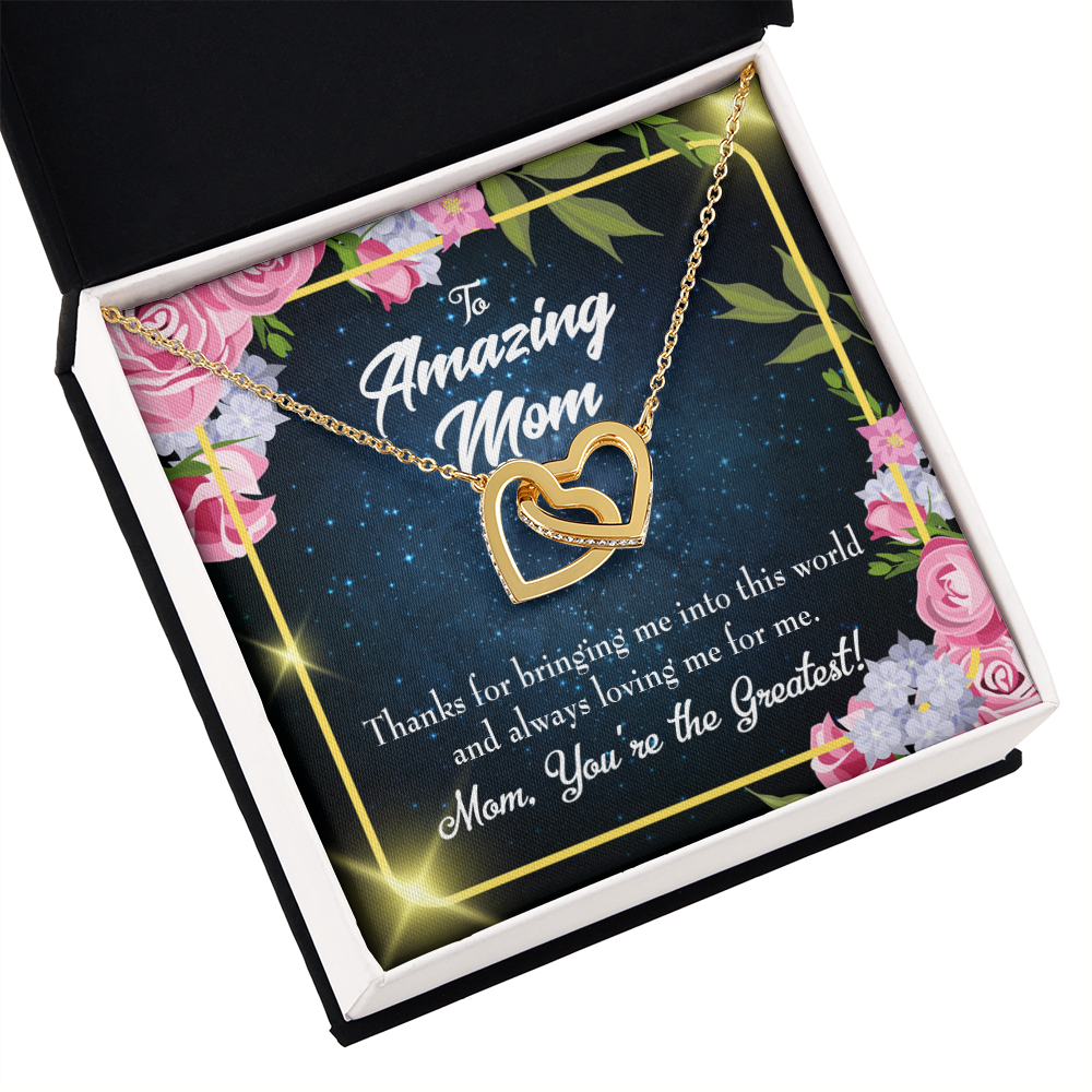 To Mom You're the Greatest Inseparable Necklace-Express Your Love Gifts