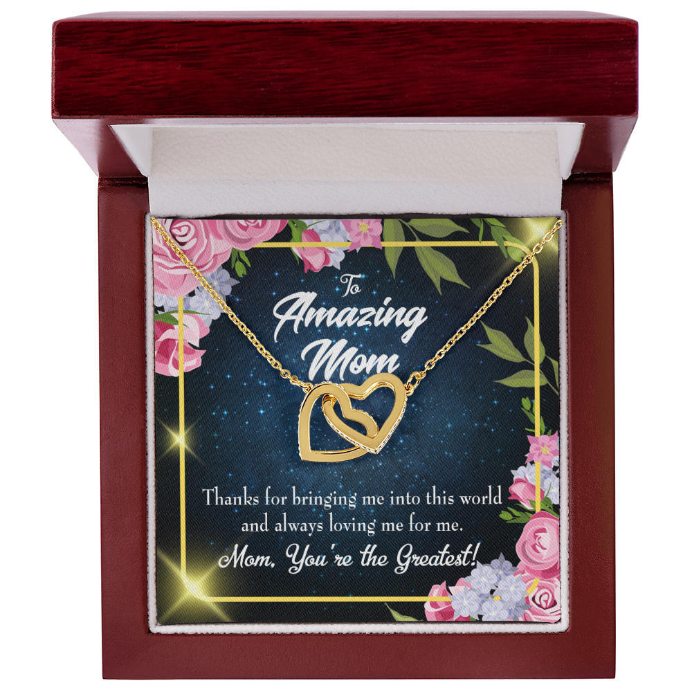 To Mom You're the Greatest Inseparable Necklace-Express Your Love Gifts