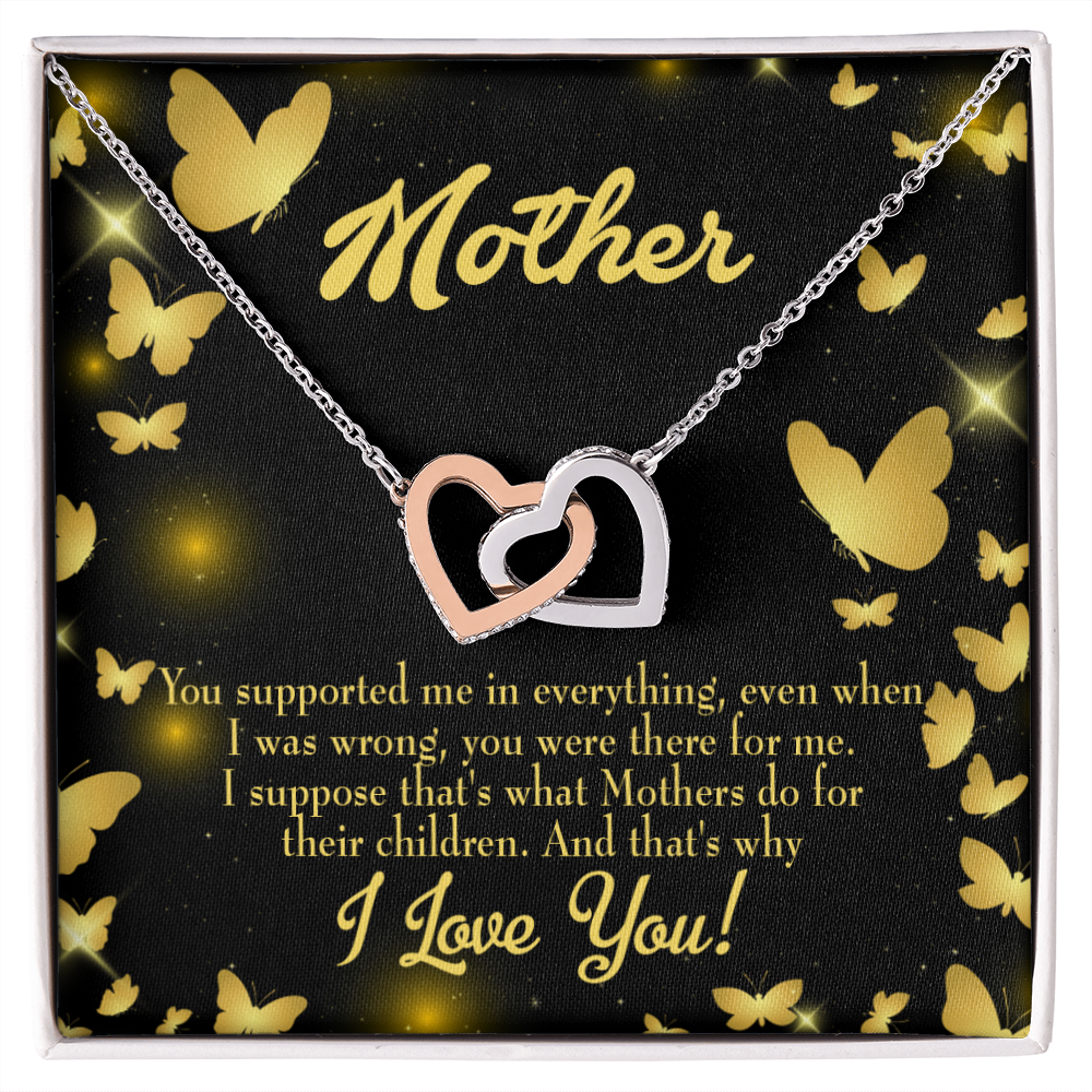 To Mom You Supported Me Inseparable Necklace-Express Your Love Gifts
