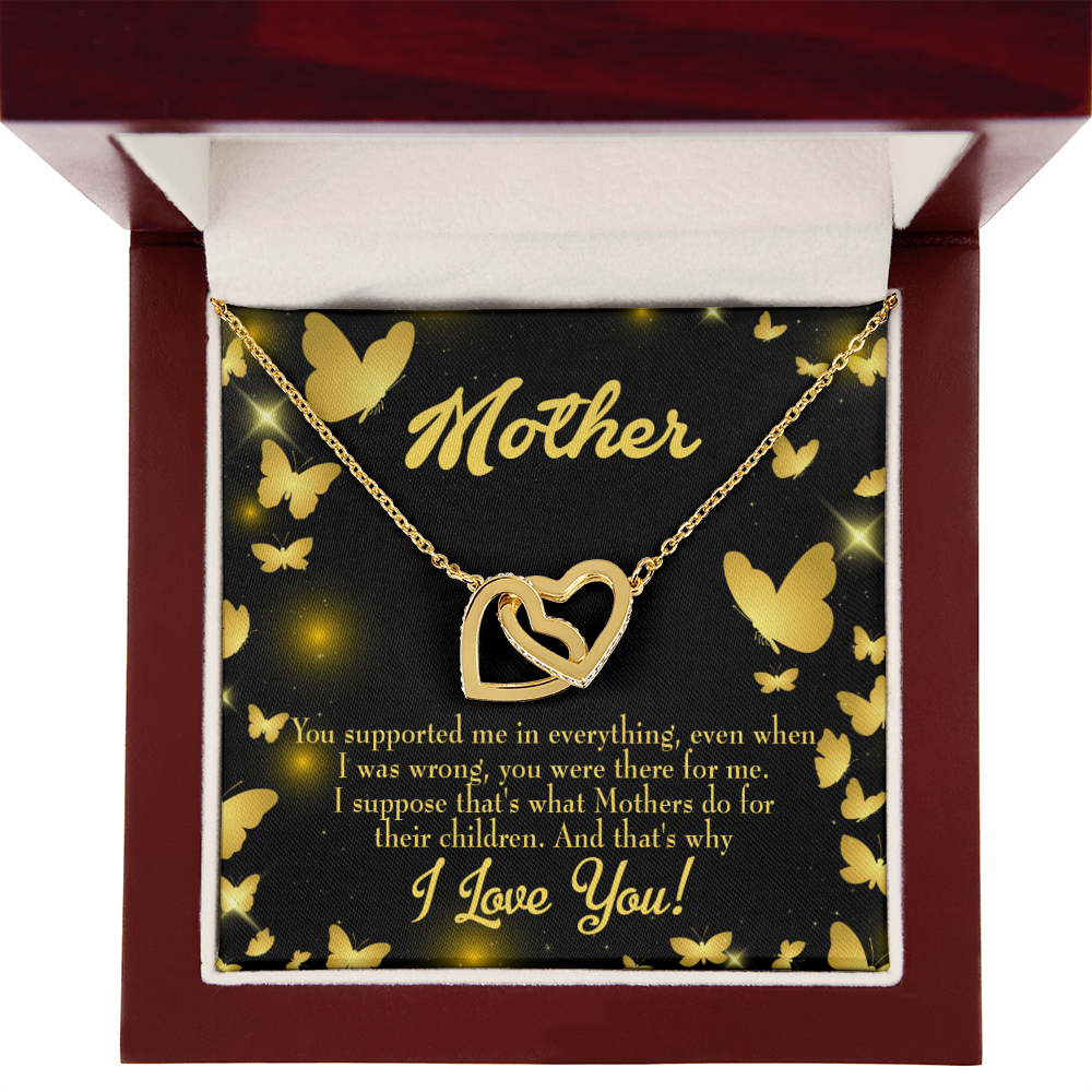 To Mom You Supported Me Inseparable Necklace-Express Your Love Gifts