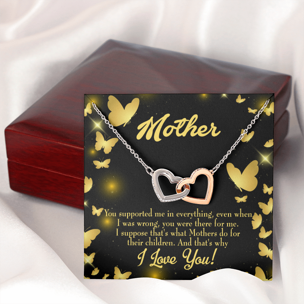 To Mom You Supported Me Inseparable Necklace-Express Your Love Gifts