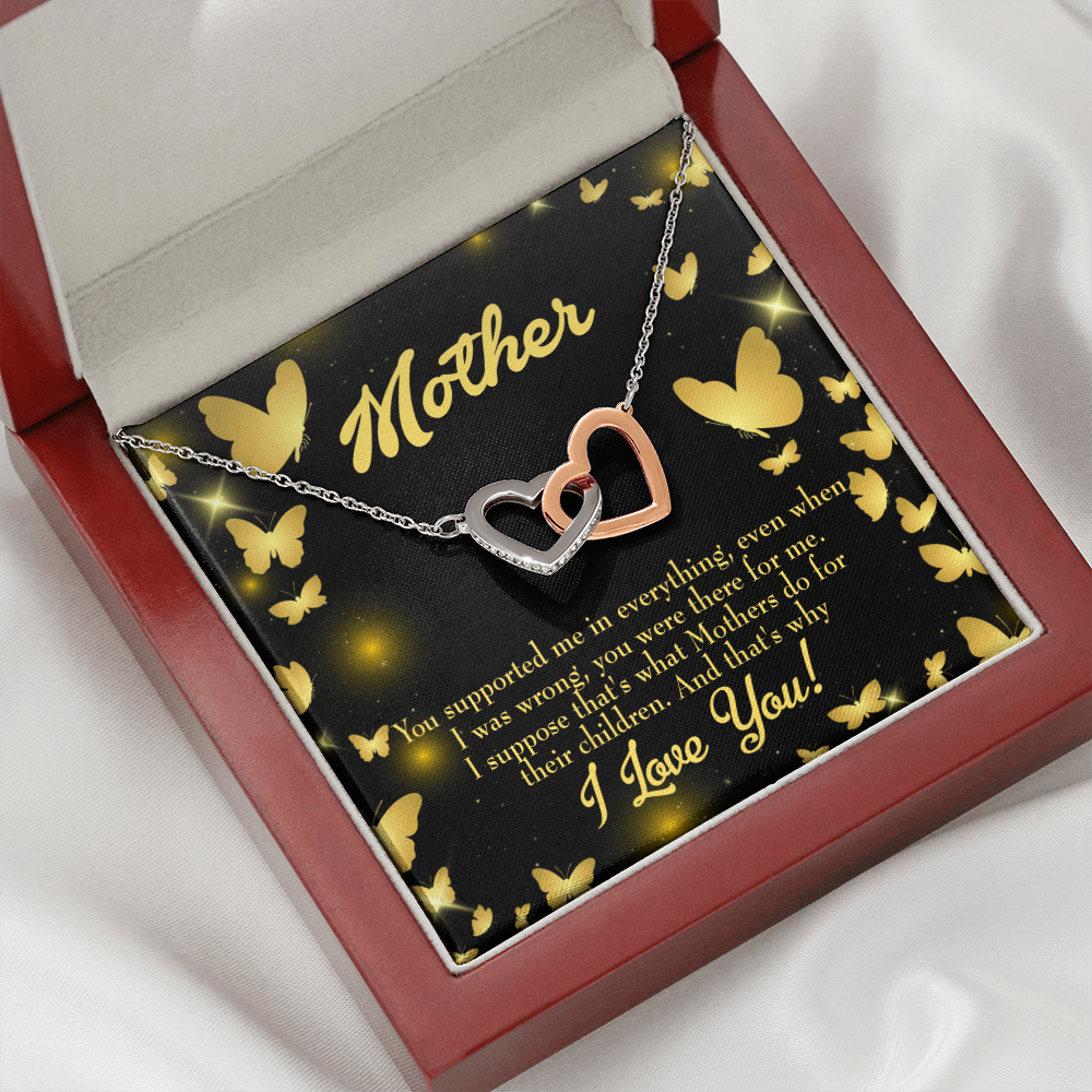 To Mom You Supported Me Inseparable Necklace-Express Your Love Gifts