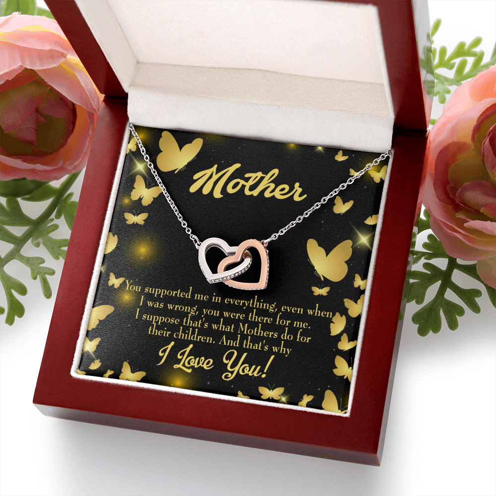 To Mom You Supported Me Inseparable Necklace-Express Your Love Gifts