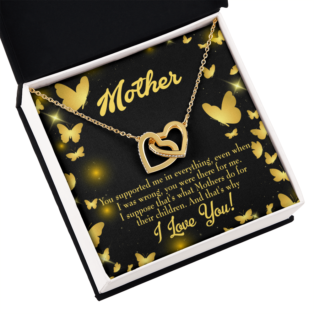 To Mom You Supported Me Inseparable Necklace-Express Your Love Gifts