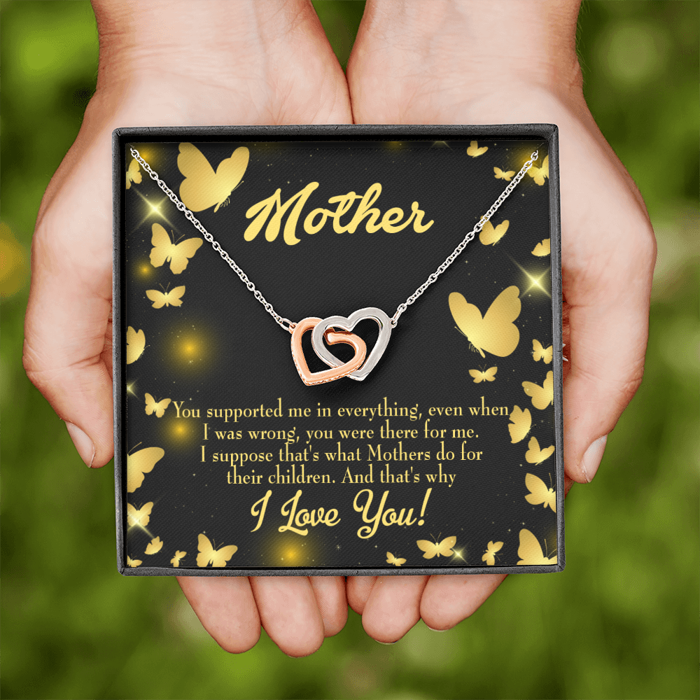 To Mom You Supported Me Inseparable Necklace-Express Your Love Gifts