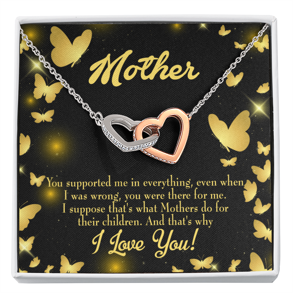 To Mom You Supported Me Inseparable Necklace-Express Your Love Gifts