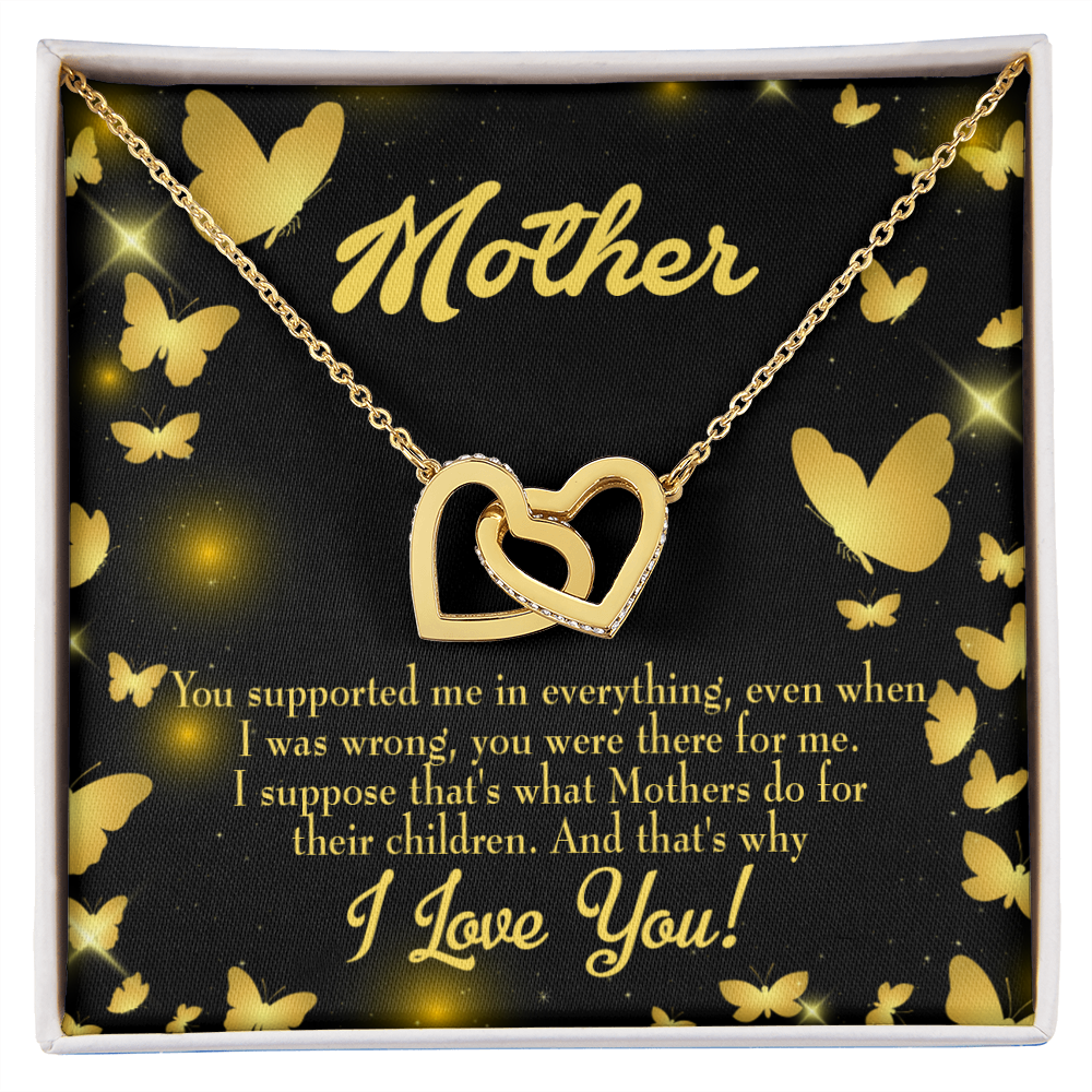 To Mom You Supported Me Inseparable Necklace-Express Your Love Gifts