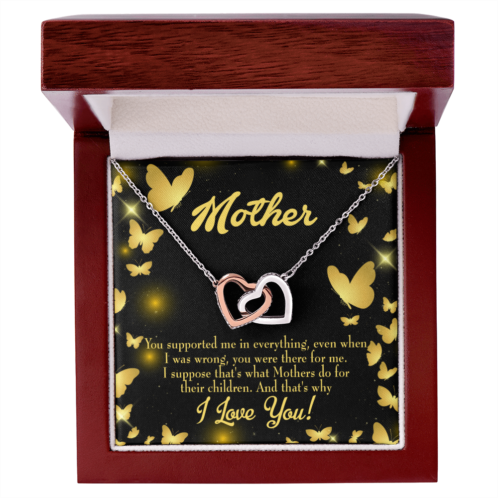 To Mom You Supported Me Inseparable Necklace-Express Your Love Gifts