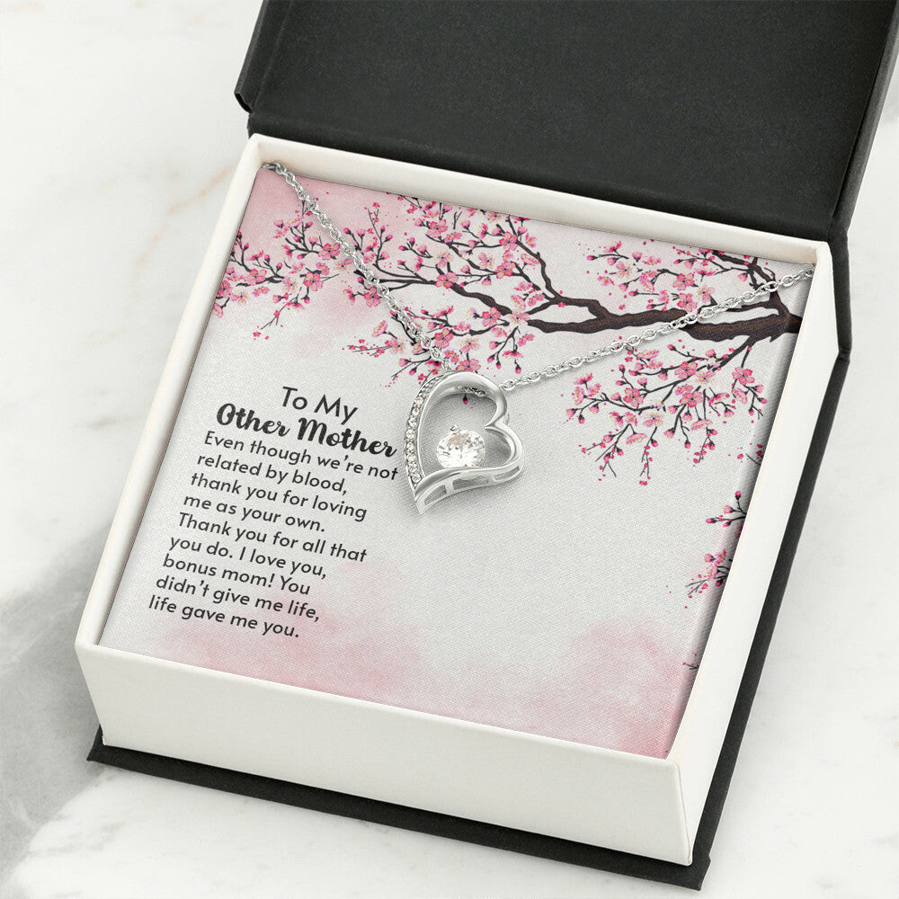 To Mother-in-Law Other Mother Forever Necklace w Message Card-Express Your Love Gifts