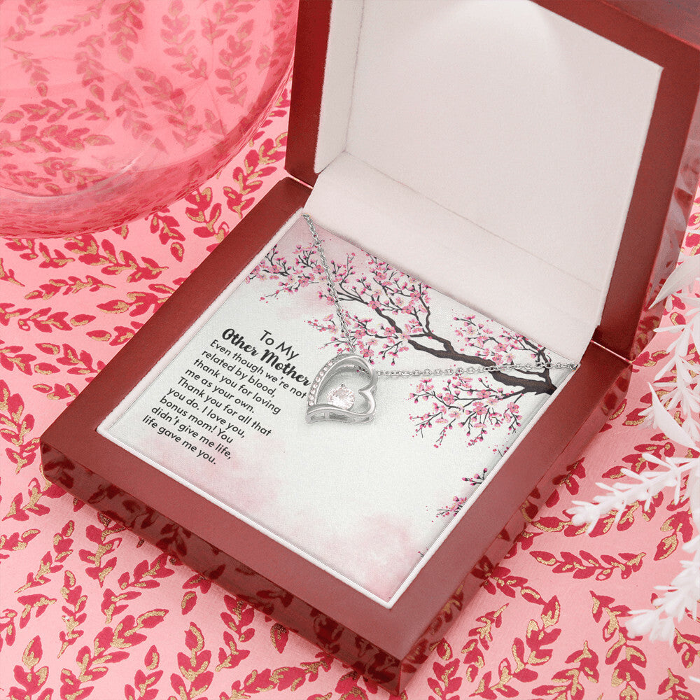 To Mother-in-Law Other Mother Forever Necklace w Message Card-Express Your Love Gifts