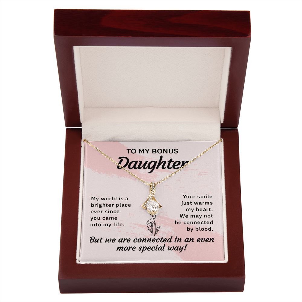 To my Bonus Daughter Necklace, Bonus Daughter, Step Daughter Gift, Step Dad  Gift - Deblu