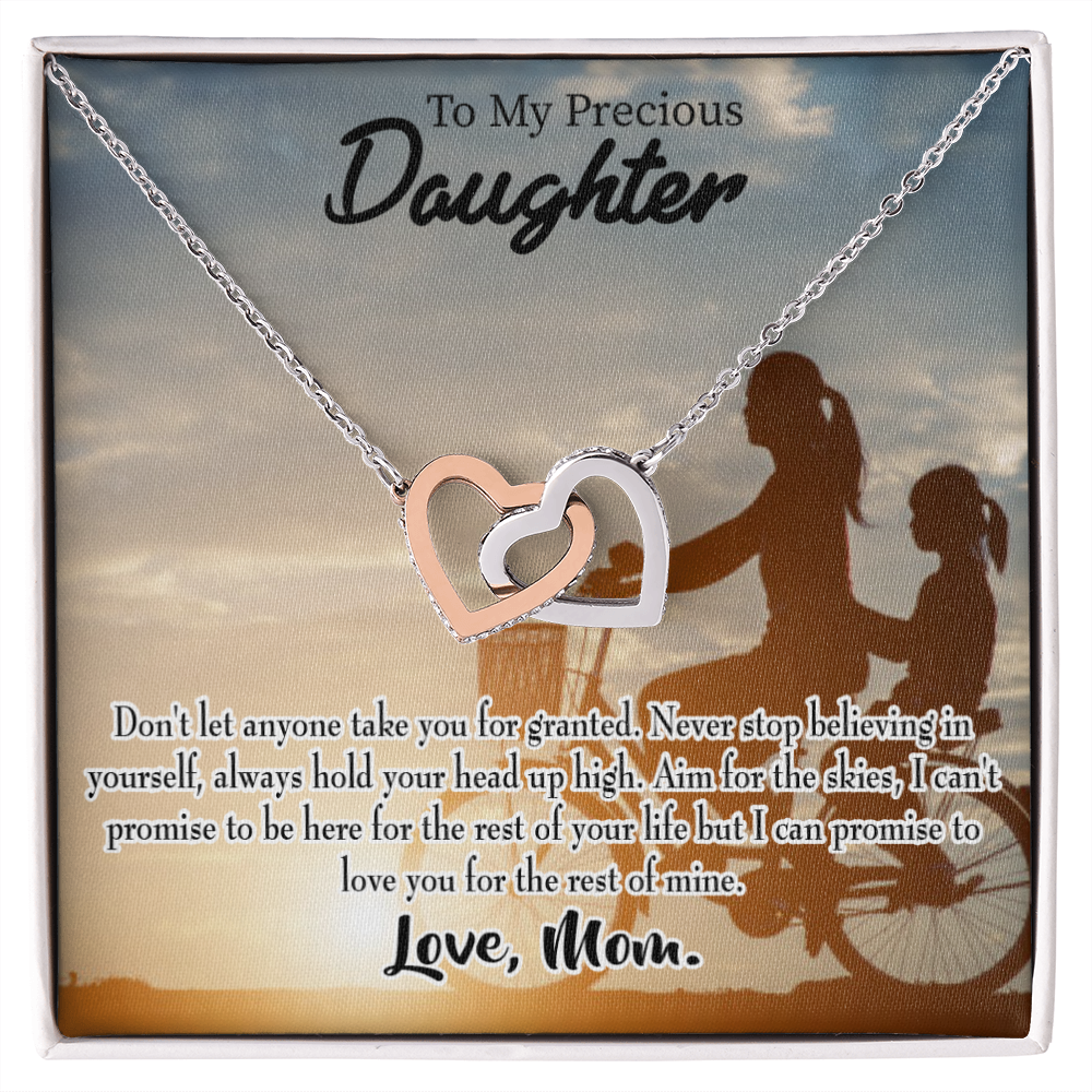 To My Daughter Always There for You From Mom Inseparable Necklace-Express Your Love Gifts