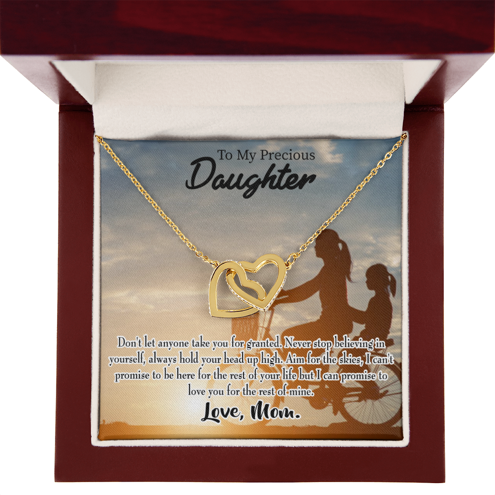 To My Daughter Always There for You From Mom Inseparable Necklace-Express Your Love Gifts