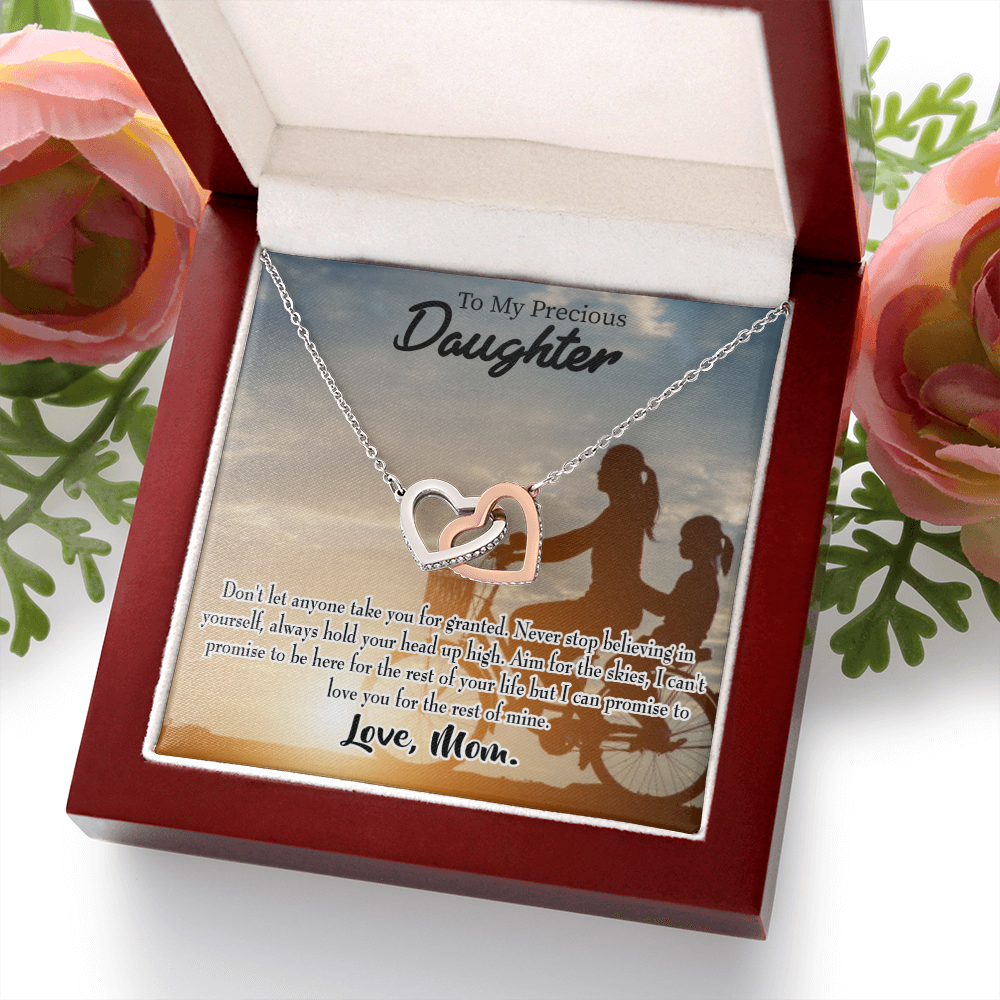 To My Daughter Always There for You From Mom Inseparable Necklace-Express Your Love Gifts