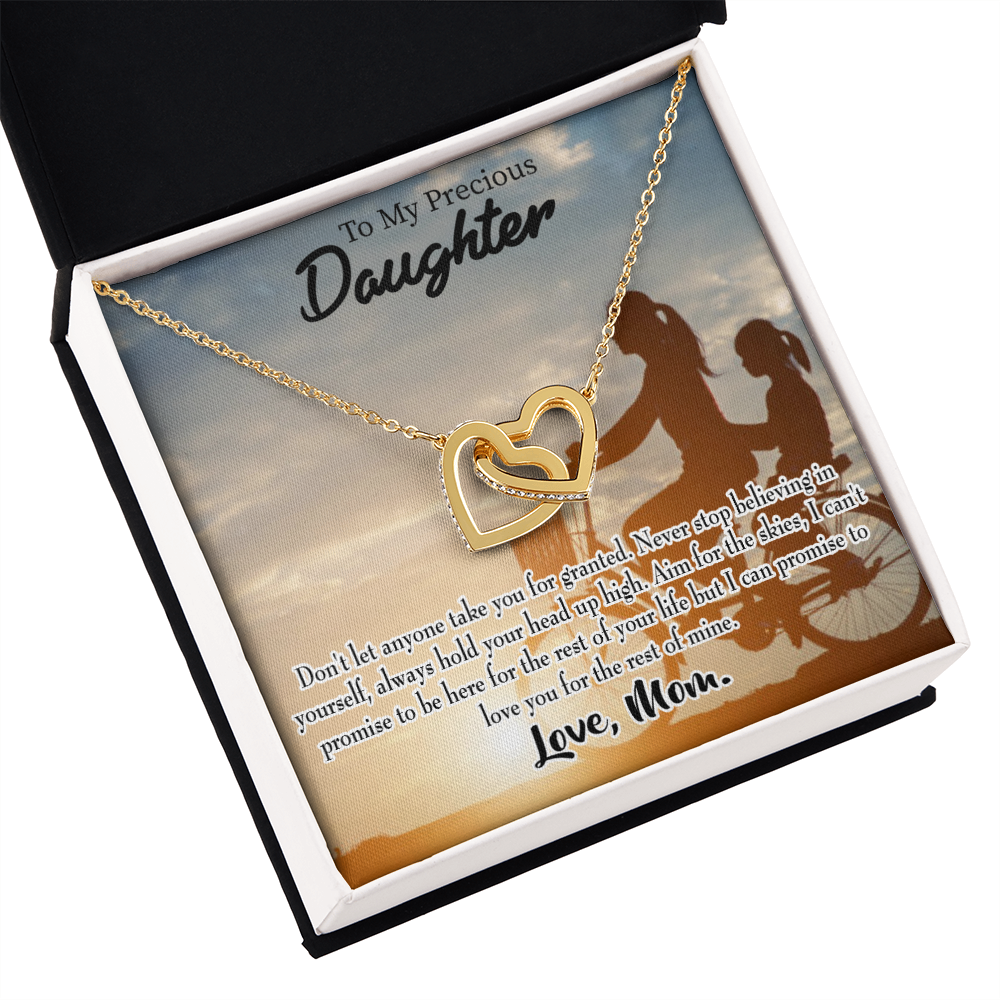 To My Daughter Always There for You From Mom Inseparable Necklace-Express Your Love Gifts