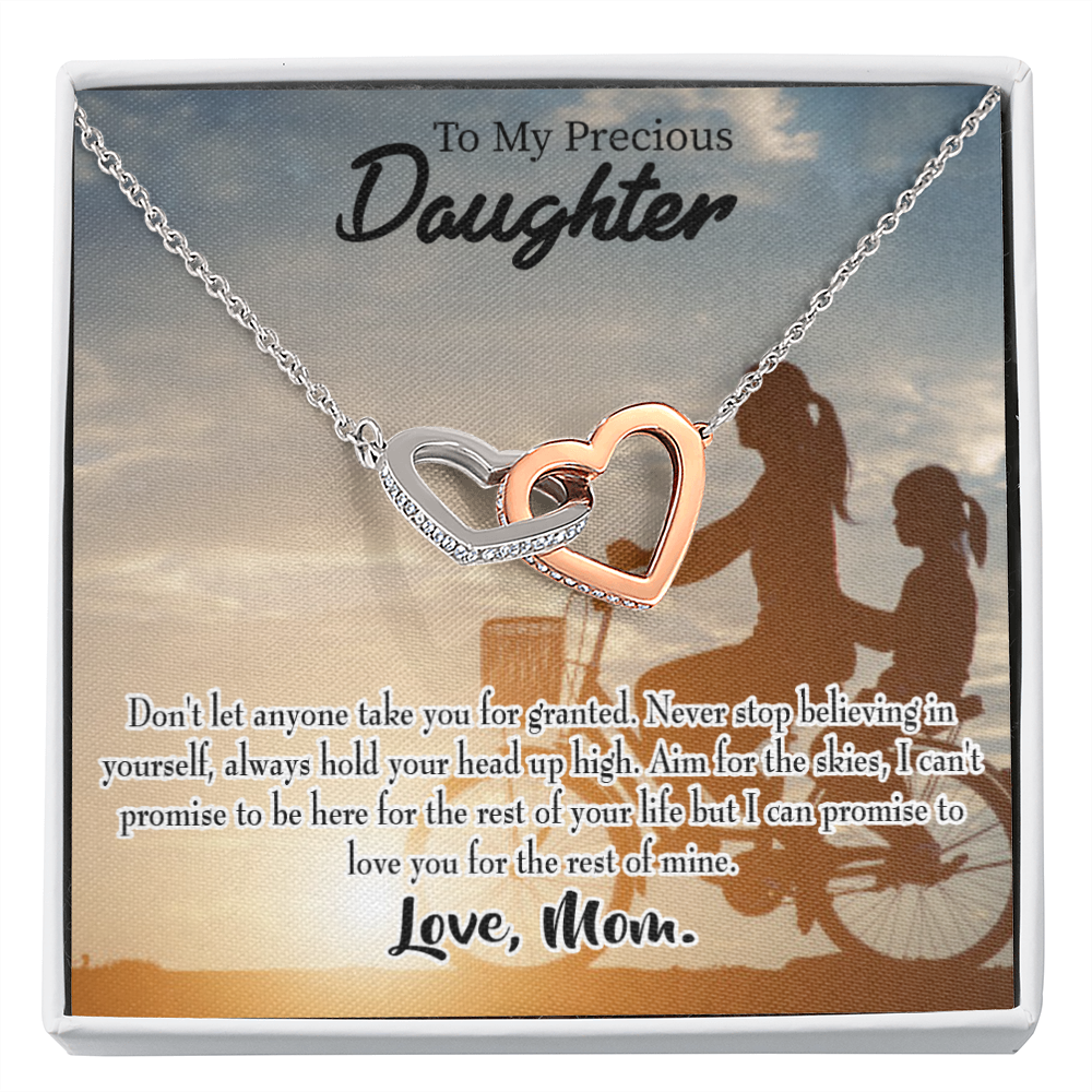 To My Daughter Always There for You From Mom Inseparable Necklace-Express Your Love Gifts