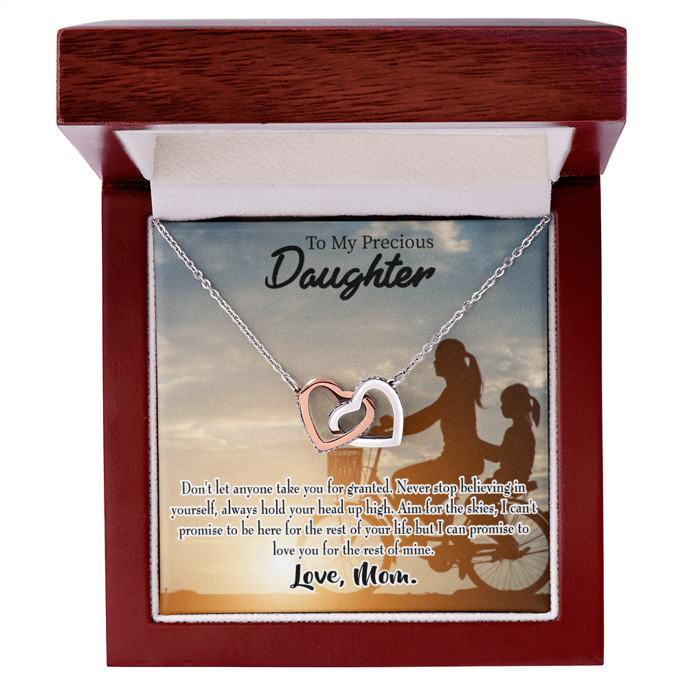 To My Daughter Always There for You From Mom Inseparable Necklace-Express Your Love Gifts