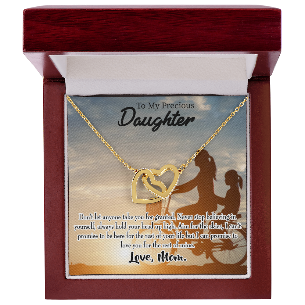 To My Daughter Always There for You From Mom Inseparable Necklace-Express Your Love Gifts