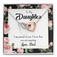 To My Daughter Amazing Daughter to Dad Inseparable Necklace-Express Your Love Gifts