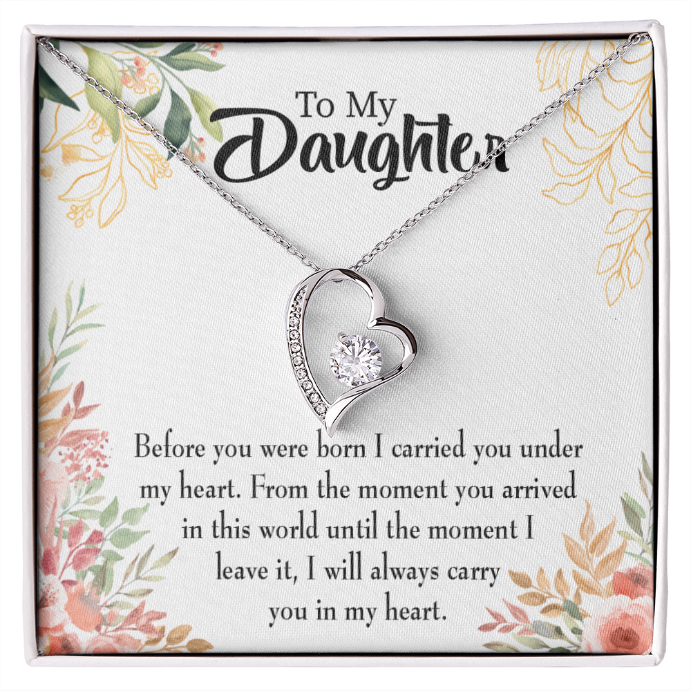 To My Daughter Before You Were Born Forever Necklace w Message Card-Express Your Love Gifts